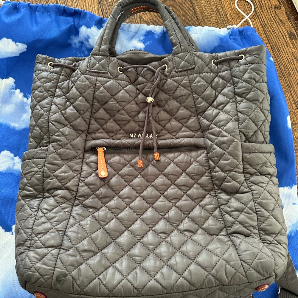 MZ Wallace Quilted Tote Bag - Gray